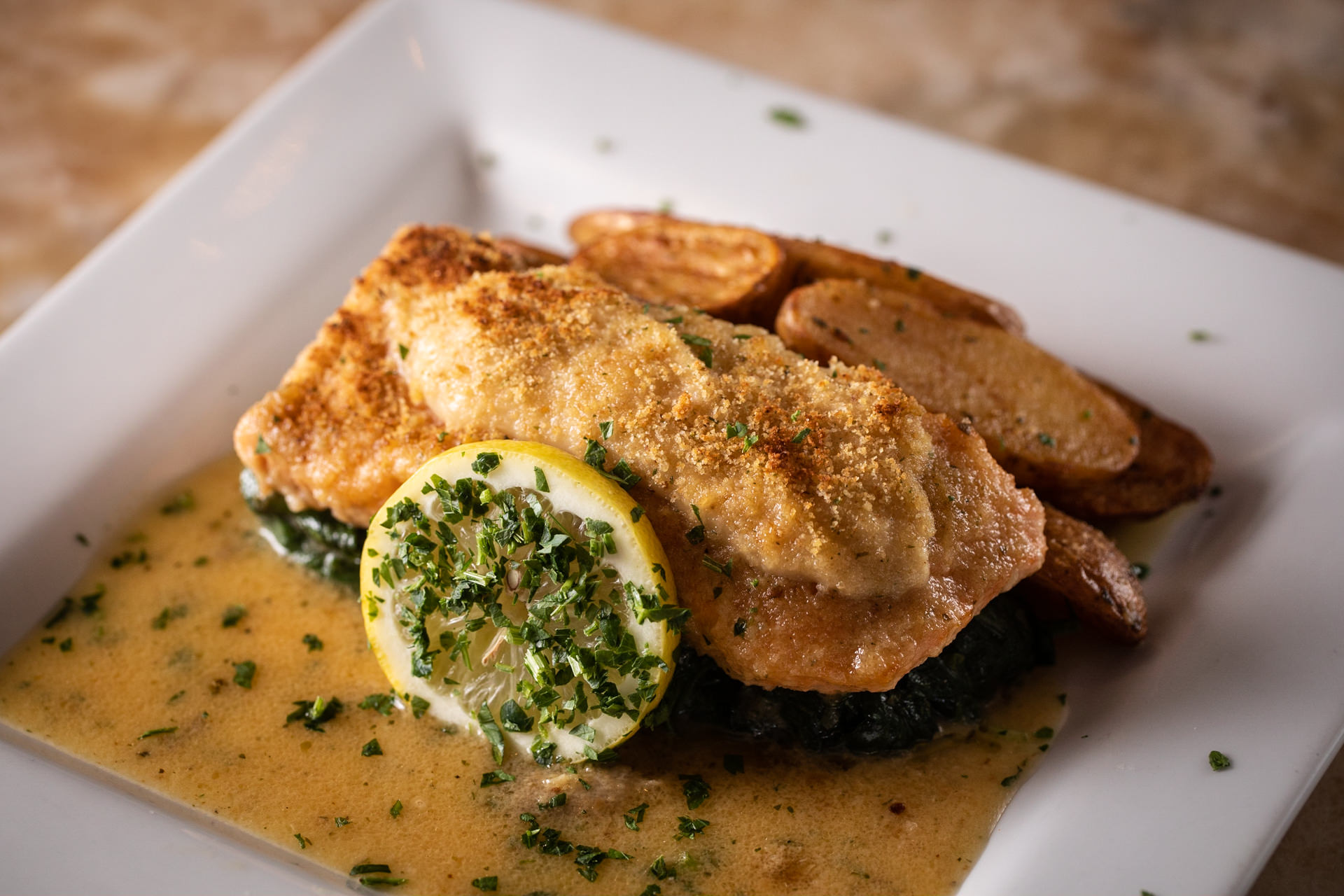 Garlic Crusted Salmon