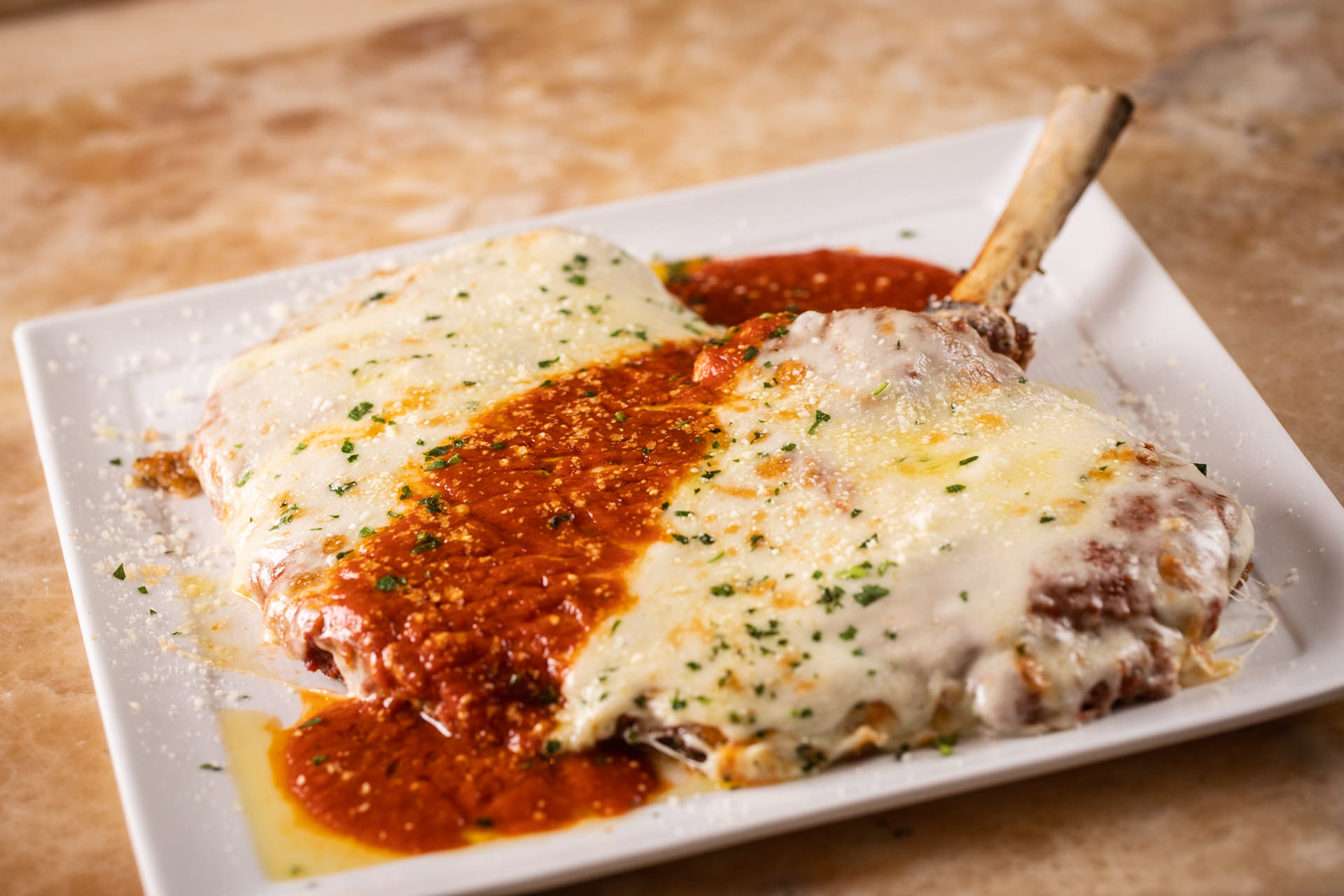 Bone-In Veal Chop Parmesan
